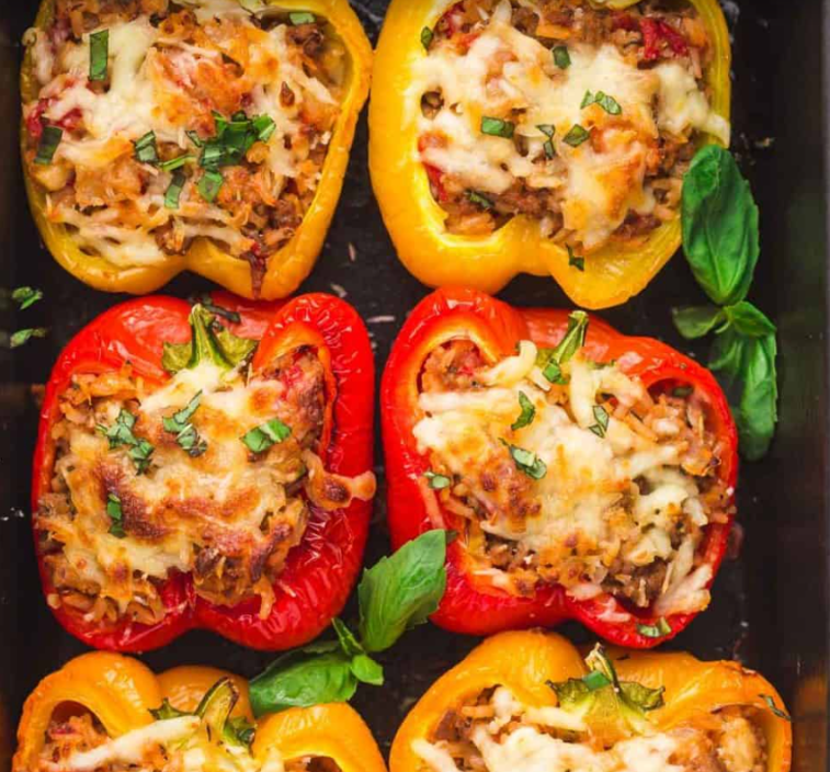 Italian Stuffed Peppers for 4 – The Olive Groove
