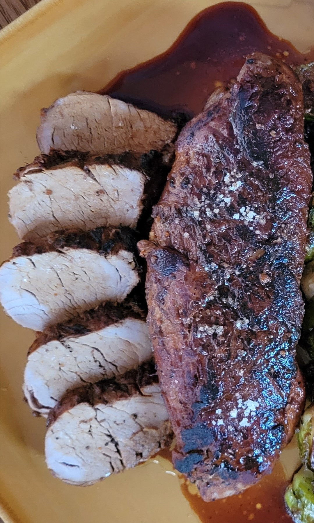 Garlic Mushroom and Satsuma Mandarin Marinated Pork Loin