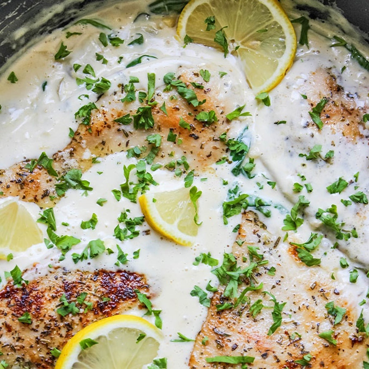 Butter Lemon Onion Dill Artichoke Chicken