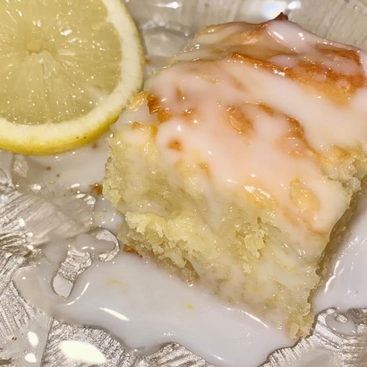 Meyer Lemon Olive Oil Cake with Champagne Glaze