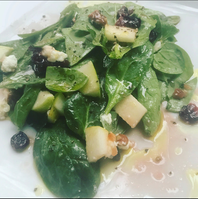 Leveled Up Spinach Salad – The Olive Groove