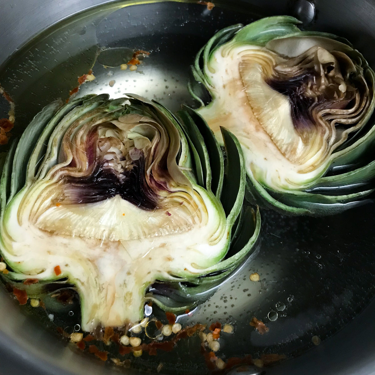 Smoky Sweet Artichokes