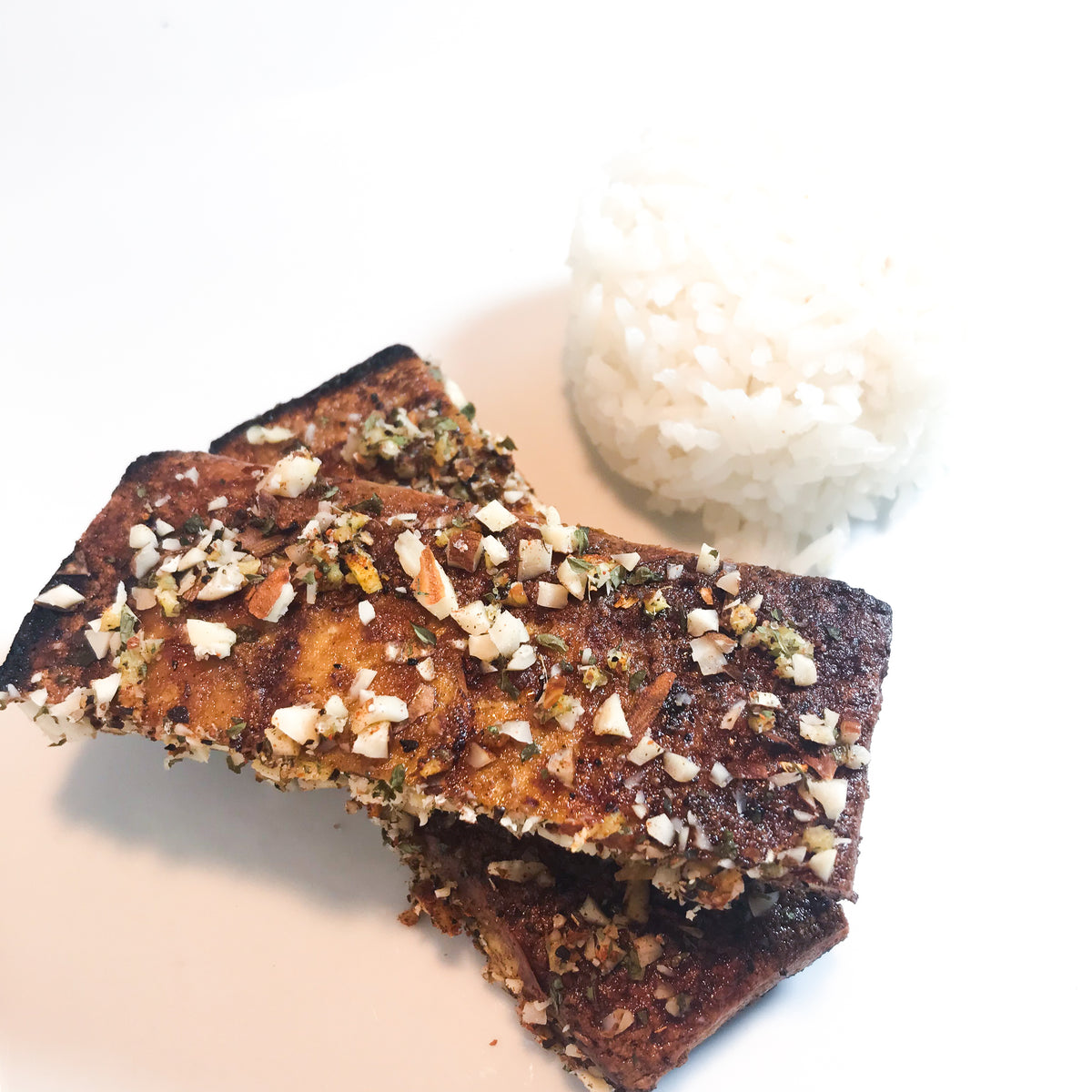 Vegetarian Ginger Crusted Korean "Short Ribs"