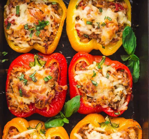 Italian Stuffed Peppers for 4