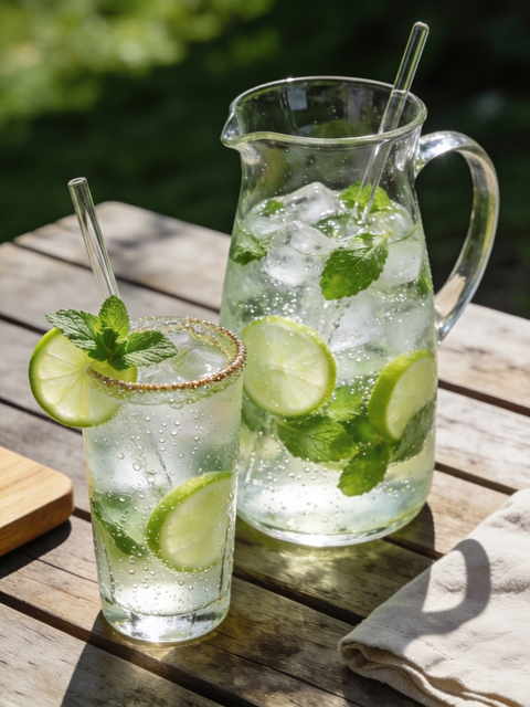Thai Basil Lemongrass Mint Sparkler