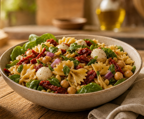Tuscan Herb Apricot Pasta Salad