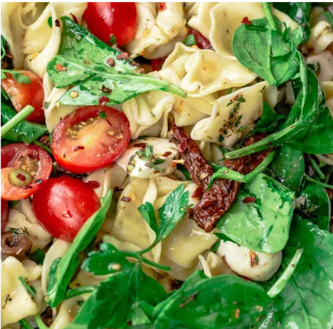Lemon Thyme Spinach Tortellini Salad