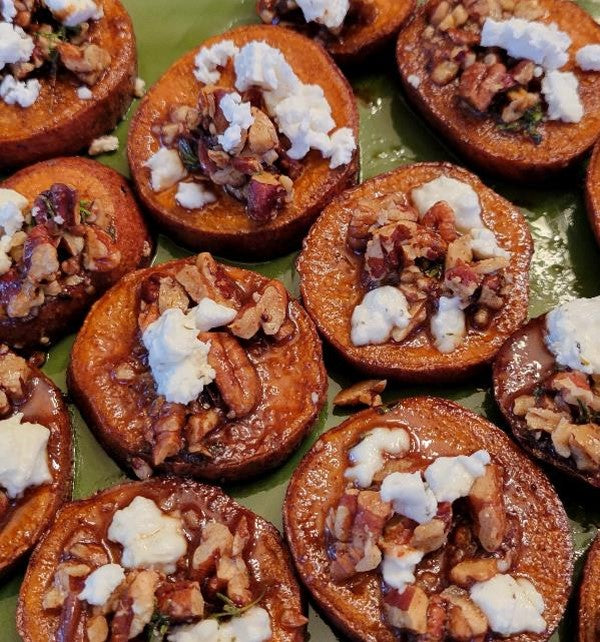 Sweet and Savory Butter Maple Roasted Sweet Potatoes