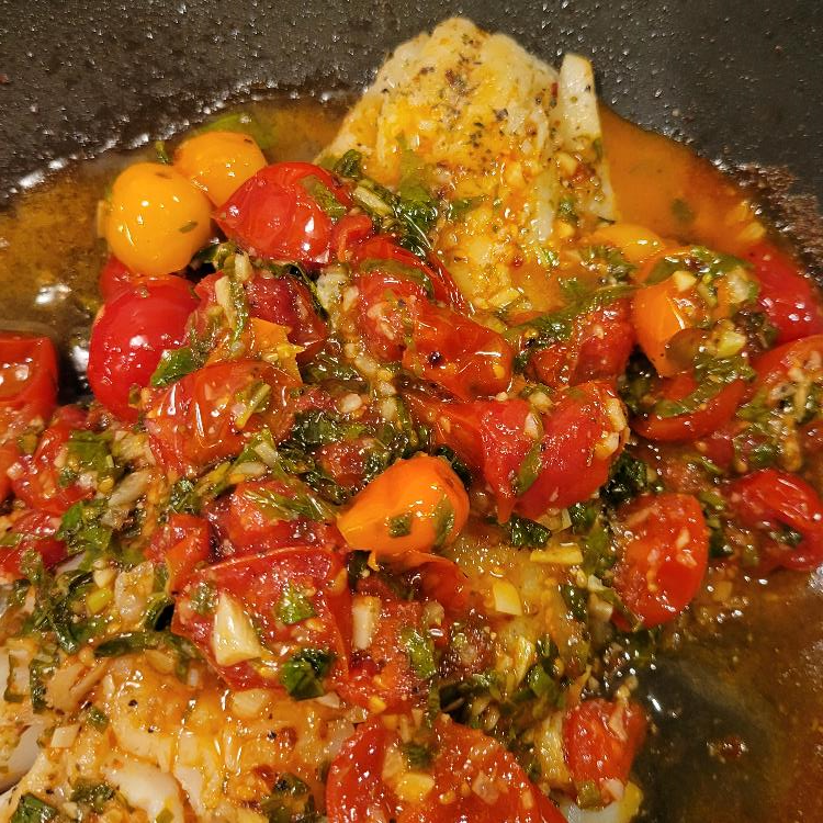 Italian Herb Cod in Tomato Basil Sauce The Olive Groove