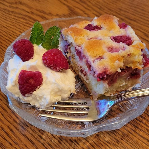 Raspberry Olive Oil Cake