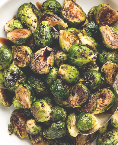 Hickory Smoked Roasted Brussels Sprouts