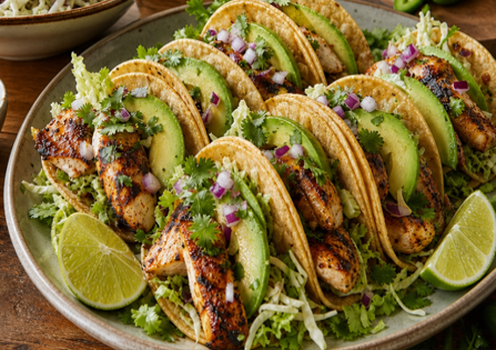 Jalapeño Lime Chicken Tacos