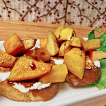 Butternut Squash & Apple Crostini