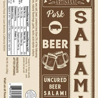 Pork Beer All-Natural Uncured Salami