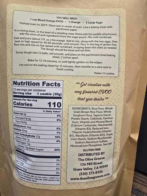 Gluten Free Blood Orange Olive Oil Cookie Mix