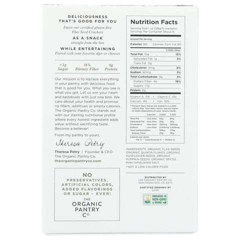 Gluten Free Rosemary Flaxseed Crackers