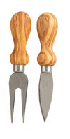 Olive wood Cheese knife set in wooden box