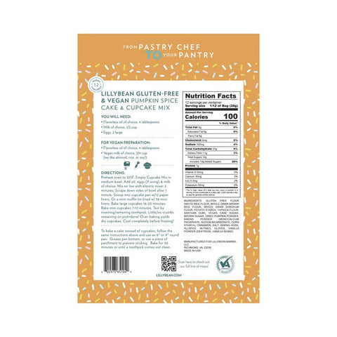 Pumpkin Spice Cake Mix (Vegan & Gf)