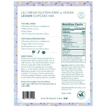 Gluten Free Lemon Cupcake Mix