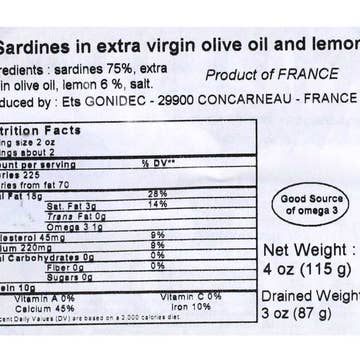 Sardines with Lemon