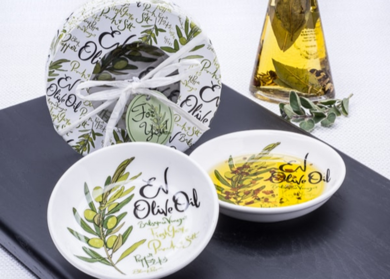 Olive Oil Dipping Dishes – Set of 2 Bowls