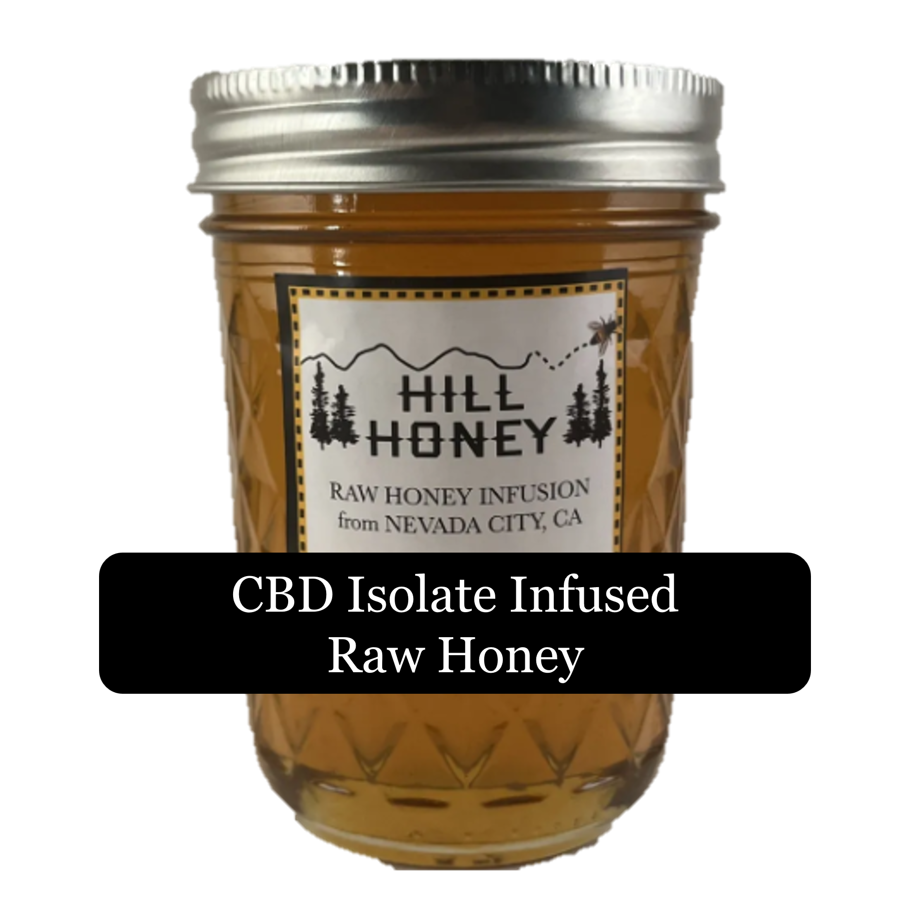 CBD Isolate Infused Raw Honey