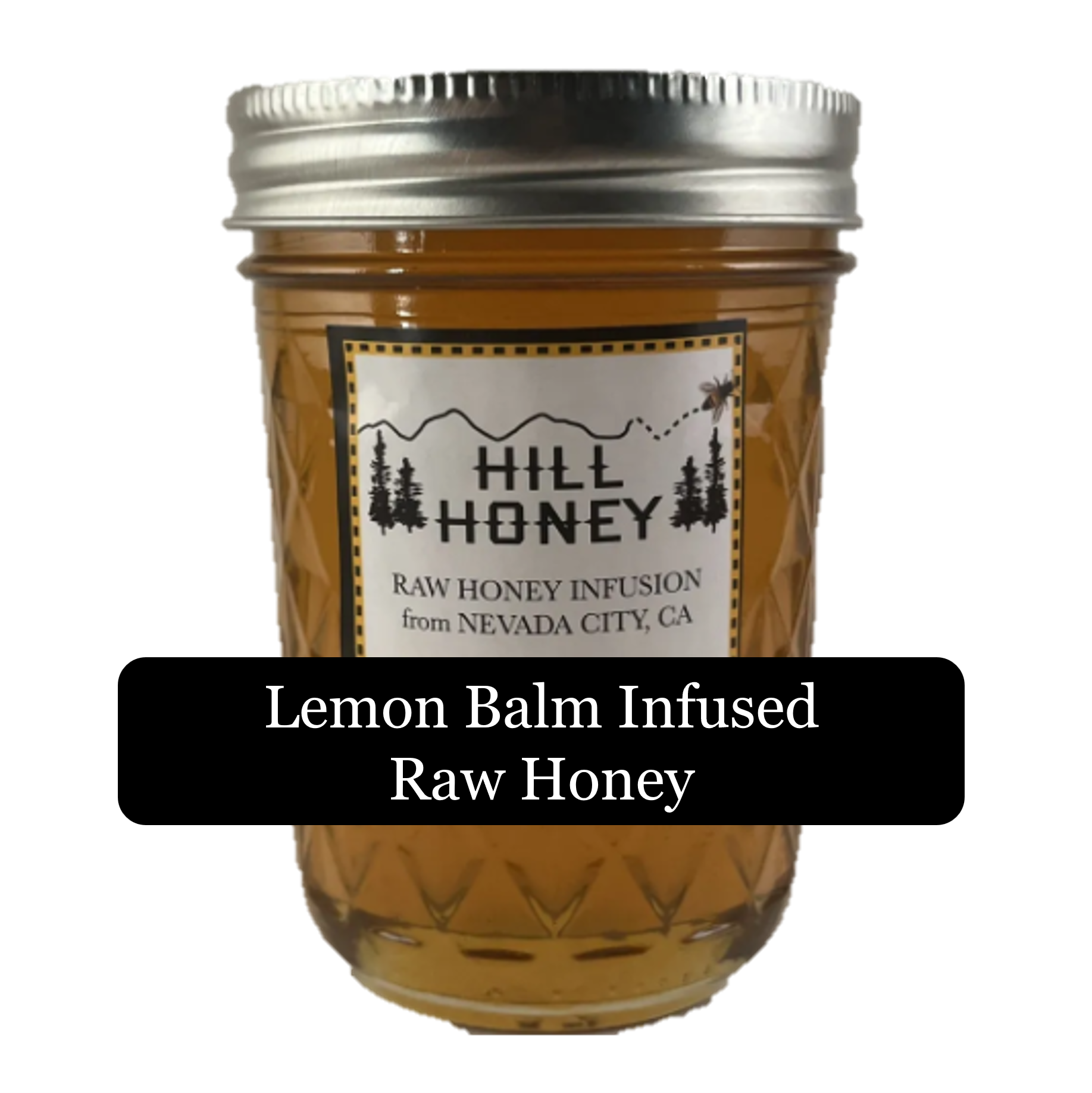 Lemon Balm Infused Raw Honey