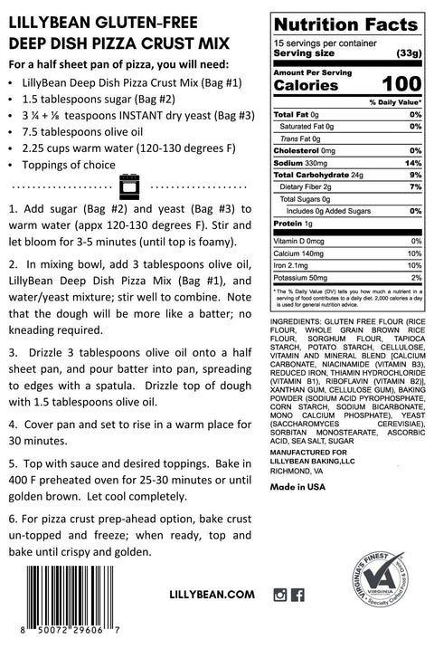 Gluten-Free Deep Dish Pizza Crust