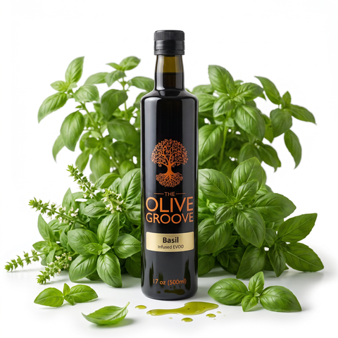 Basil Infused Organic Olive Oil