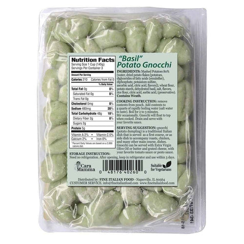 Mantova Cara Italian Potato Gnocchi with Basil