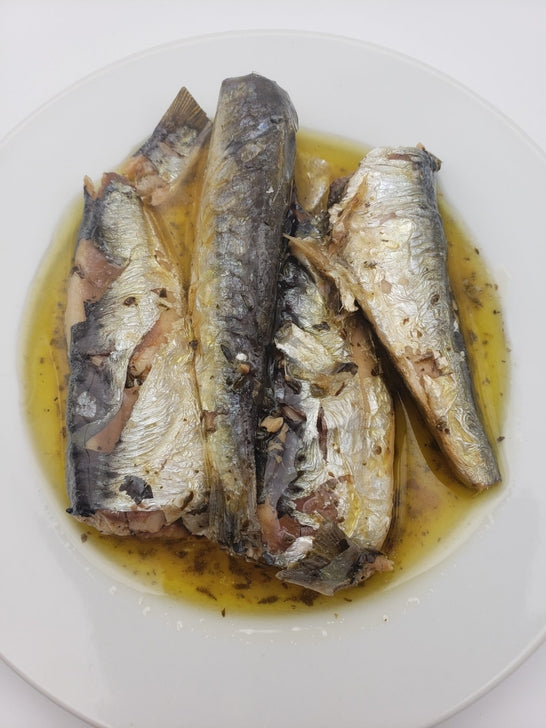 Sardines with Basil & Thyme in Extra Virgin Olive Oil