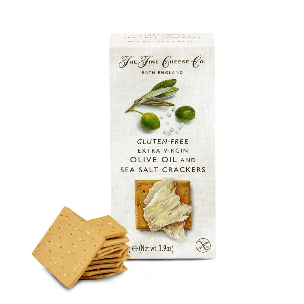 Gluten Free Extra Virgin Olive Oil & Sea Salt Crackers