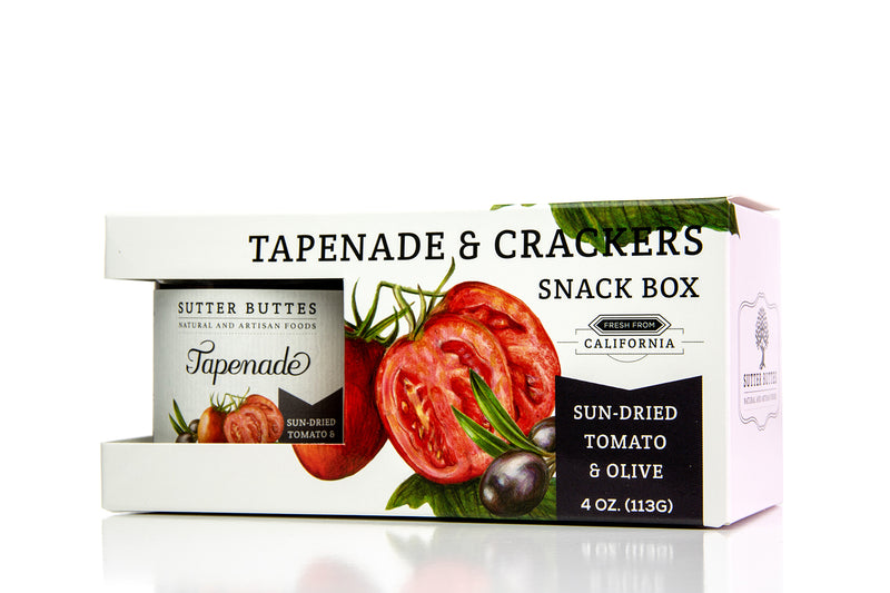 Sun Dried Tomato Olive Tapenade & Crackers Snack Box